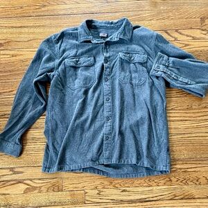 Men's Patagonia Gray Button-Down Shirt Size Large